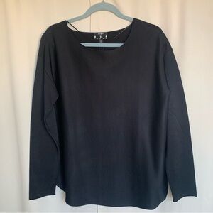 Lord & Taylor Black Long Sleeve Top